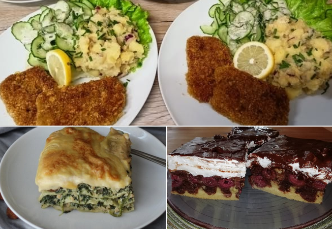 Schnitzel , Lasagne, Donauwelle